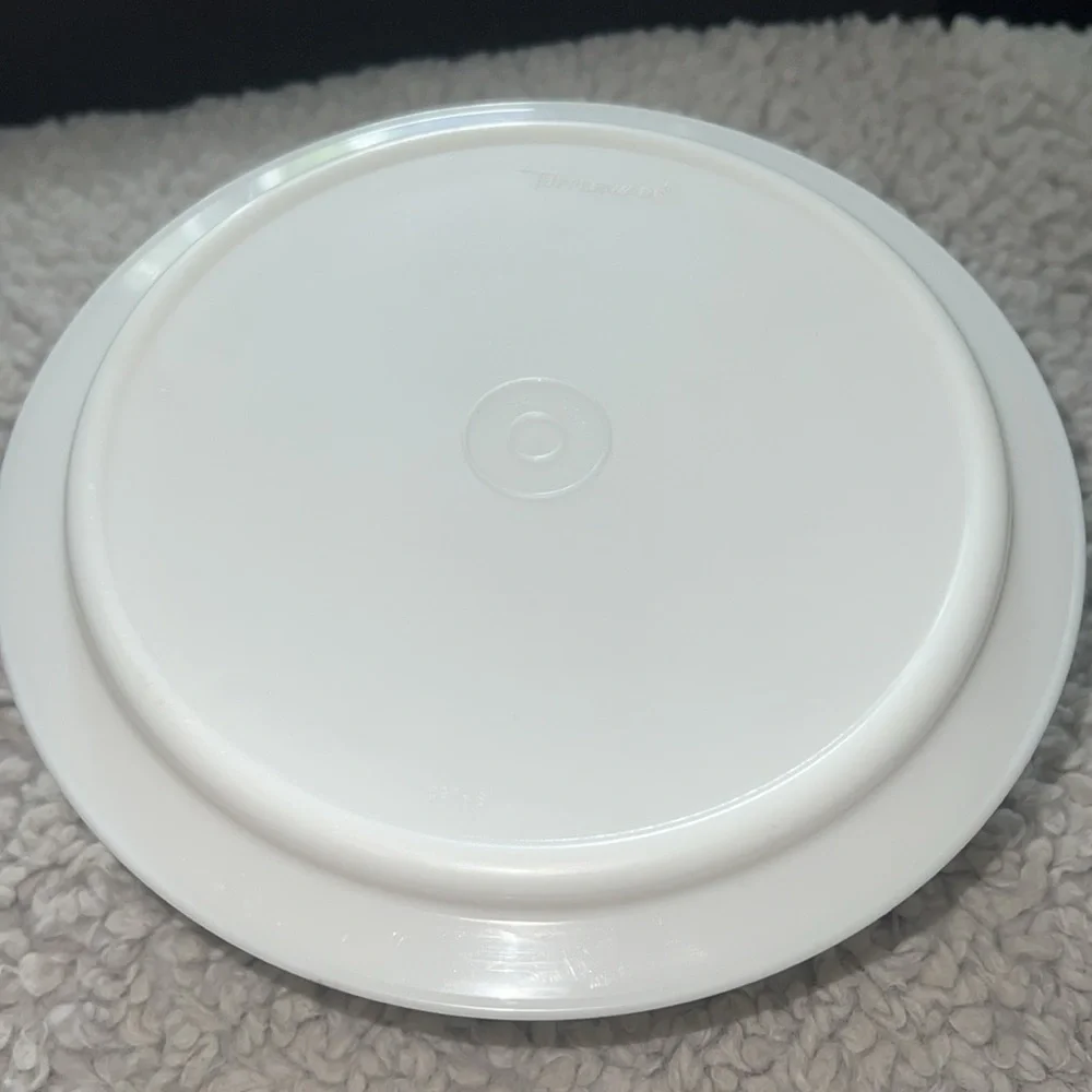 Vintage Tupperware white/clear Jello Mold - 3-piece set , flower shape